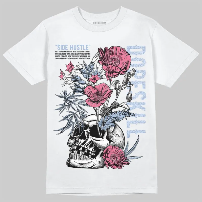 Denim Pink Glow 3s DopeSkill T-Shirt Side Hustle Graphic sold by DopeSkill