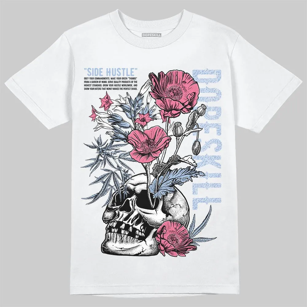 Denim Pink Glow 3s DopeSkill T-Shirt Side Hustle Graphic sold by DopeSkill