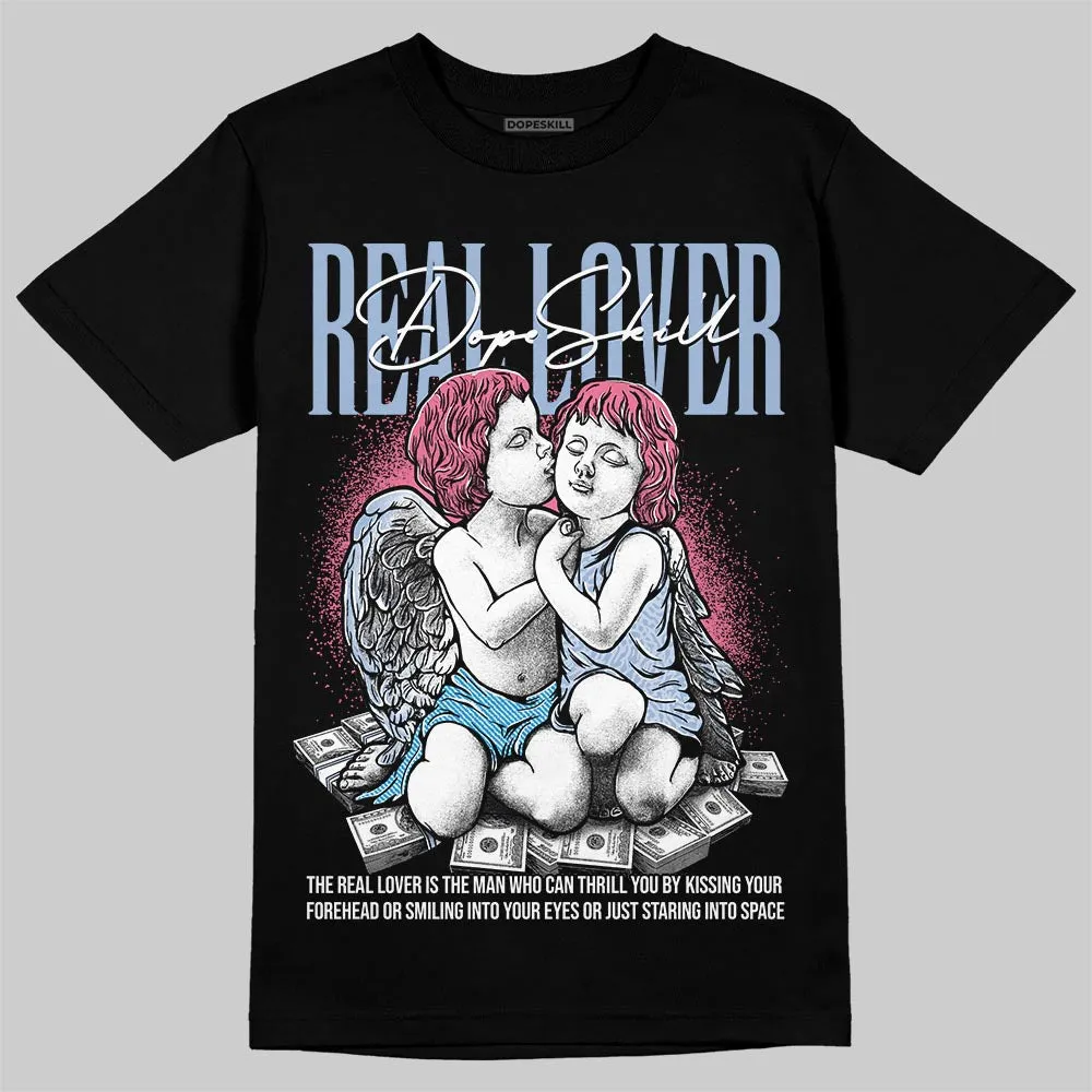 Denim Pink Glow 3s DopeSkill T-Shirt Real Lover Graphic sold by DopeSkill product image thumbnail 2