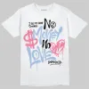 Denim Pink Glow 3s DopeSkill T-Shirt No Money No Love Typo Graphic sold by DopeSkill