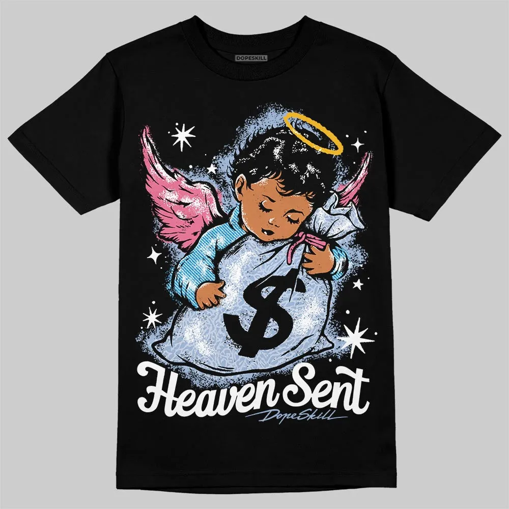 Denim Pink Glow 3s DopeSkill T-Shirt Heaven Sent Graphic sold by DopeSkill product image thumbnail 2