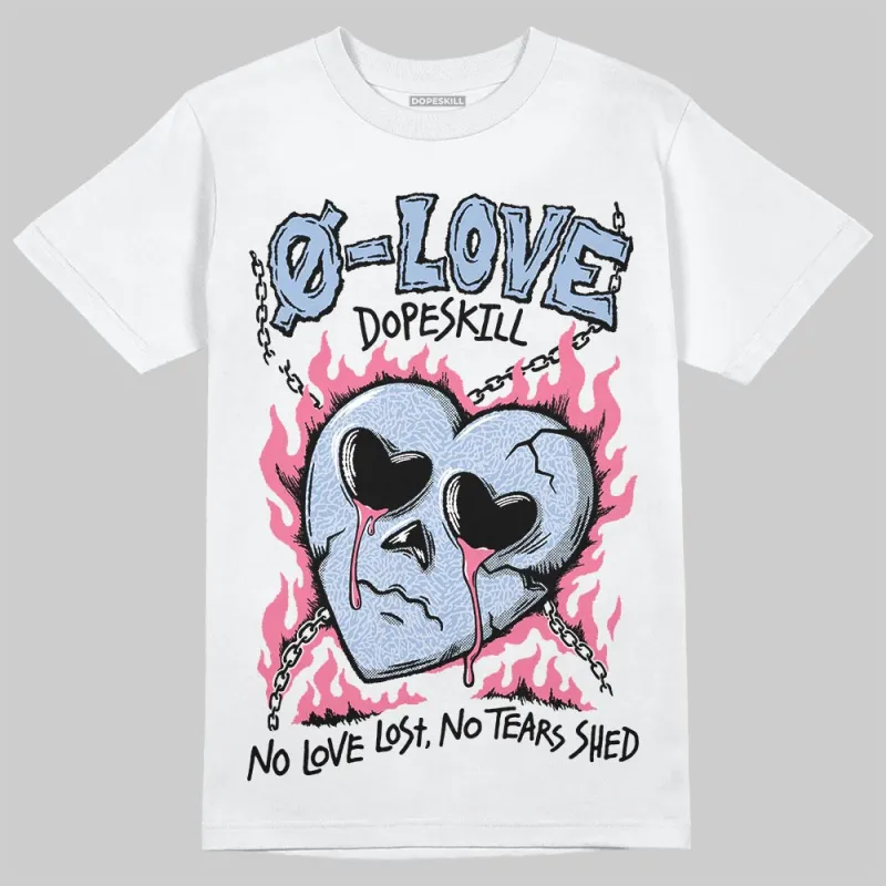 Denim Pink Glow 3s DopeSkill T-Shirt Crying Heart Graphic sold by DopeSkill