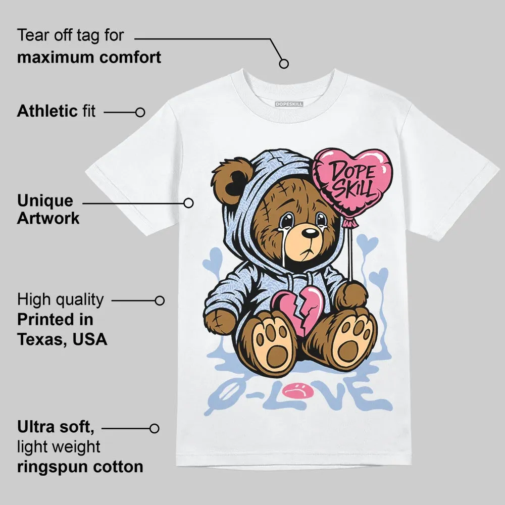 Denim Pink Glow 3s DopeSkill T-Shirt Broken Bear Graphic sold by DopeSkill product image thumbnail 3