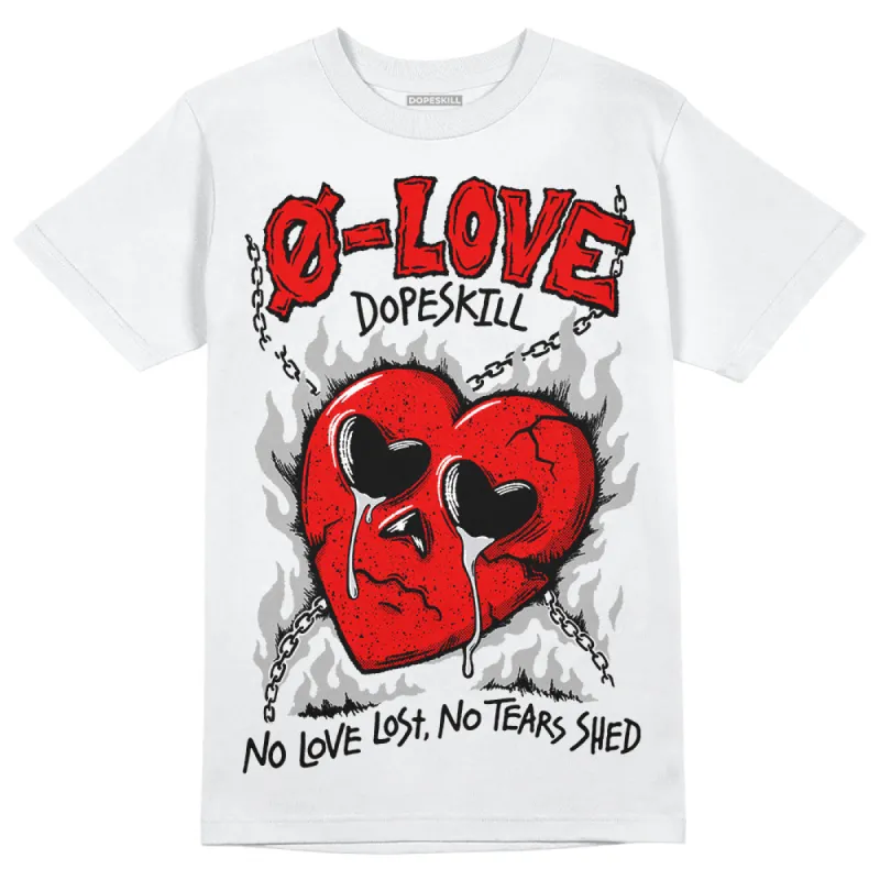 Red Cement 4S DopeSkill T-Shirt No Love Graphic sold by DopeSkill