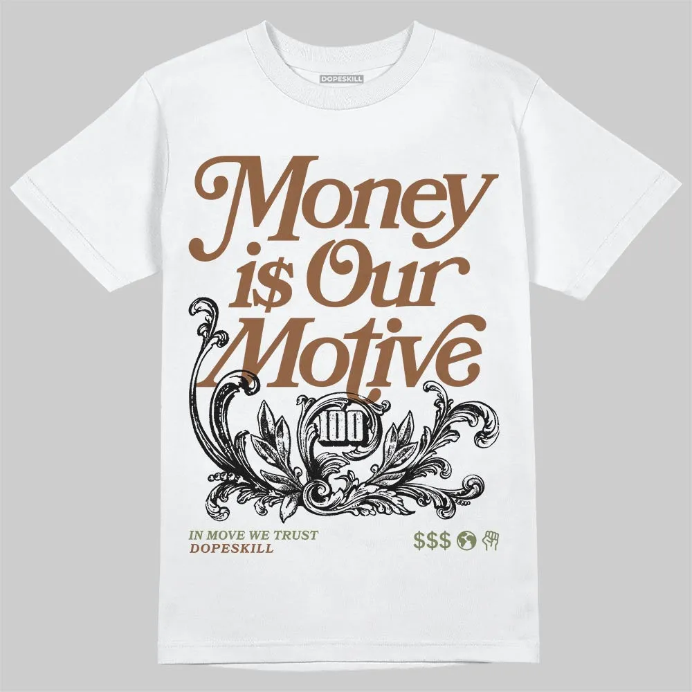 NB 2010 “Pecan” DopeSkill T-Shirt Money Is Our Motive Typo Graphic sold by DopeSkill