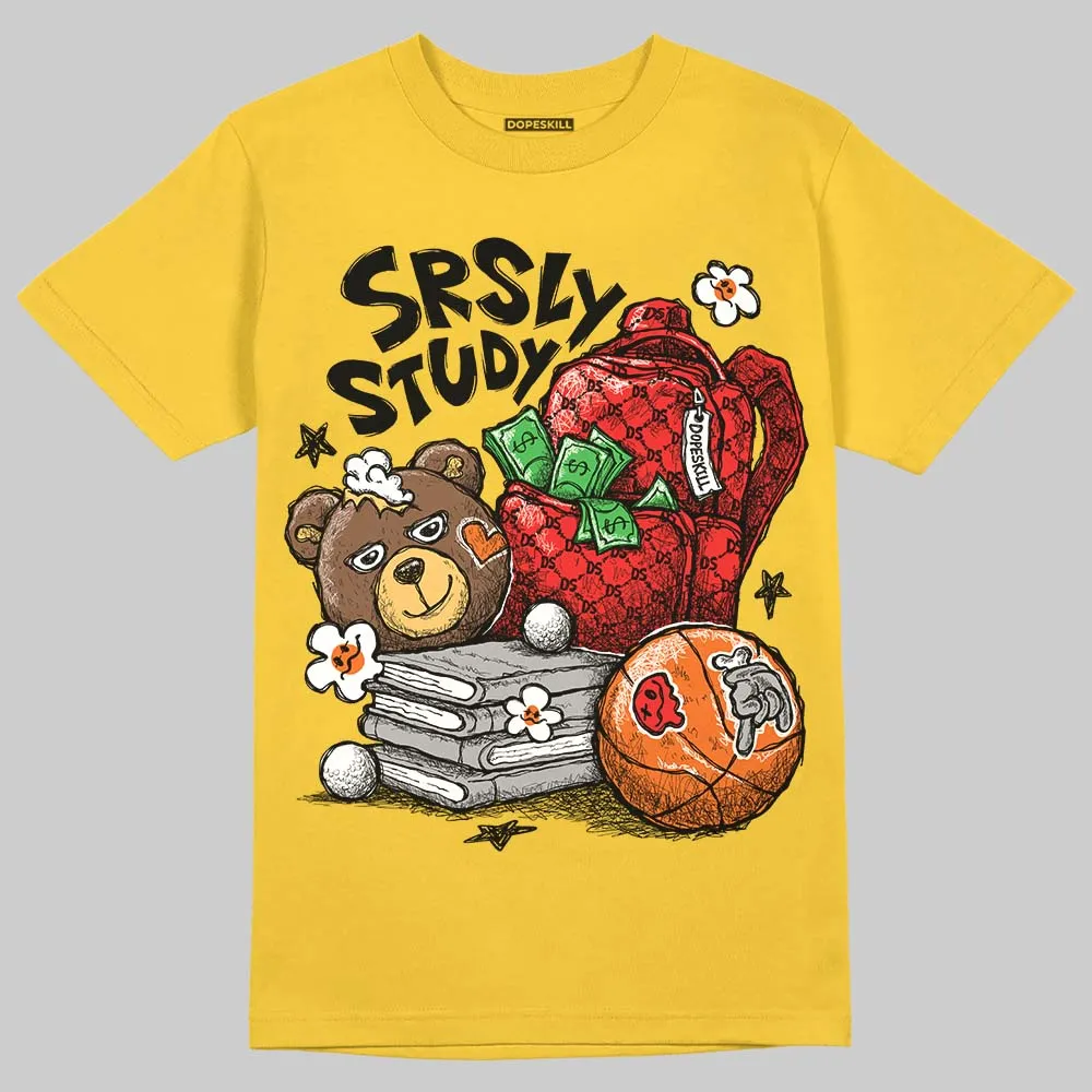 Black Tour Yellow AJ 4 Thunder DopeSkill T-Shirt SRSLY Study Graphic sold by DopeSkill product image thumbnail 3