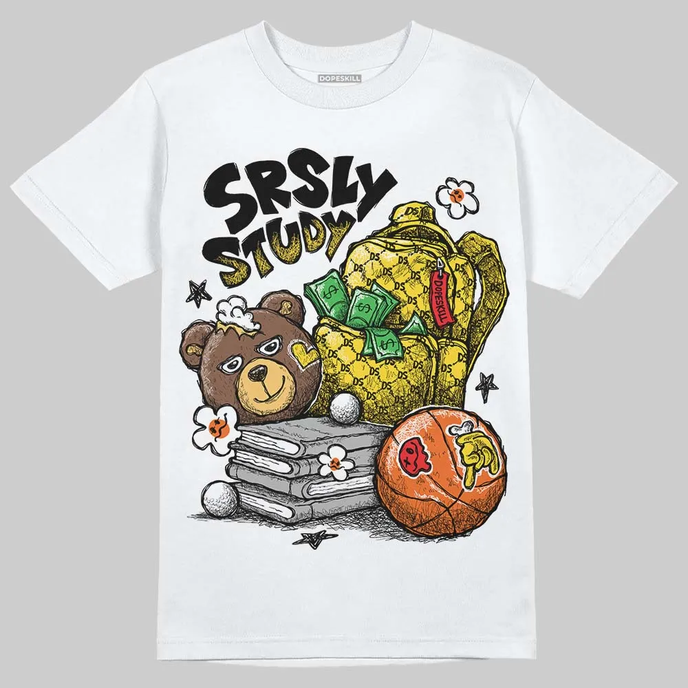 Black Tour Yellow AJ 4 Thunder DopeSkill T-Shirt SRSLY Study Graphic sold by DopeSkill product image thumbnail 2