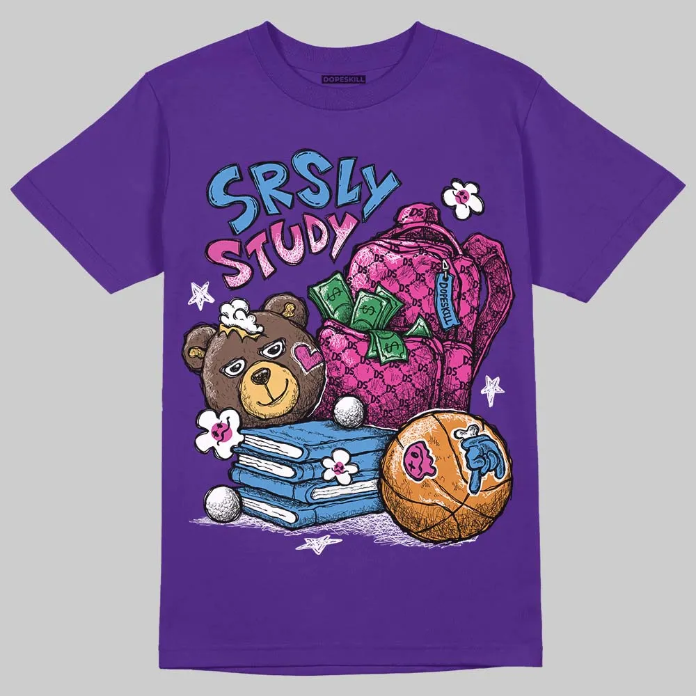 Court Purple 13s DopeSkill T-Shirt SRSLY Study Graphic sold by DopeSkill product image thumbnail 3