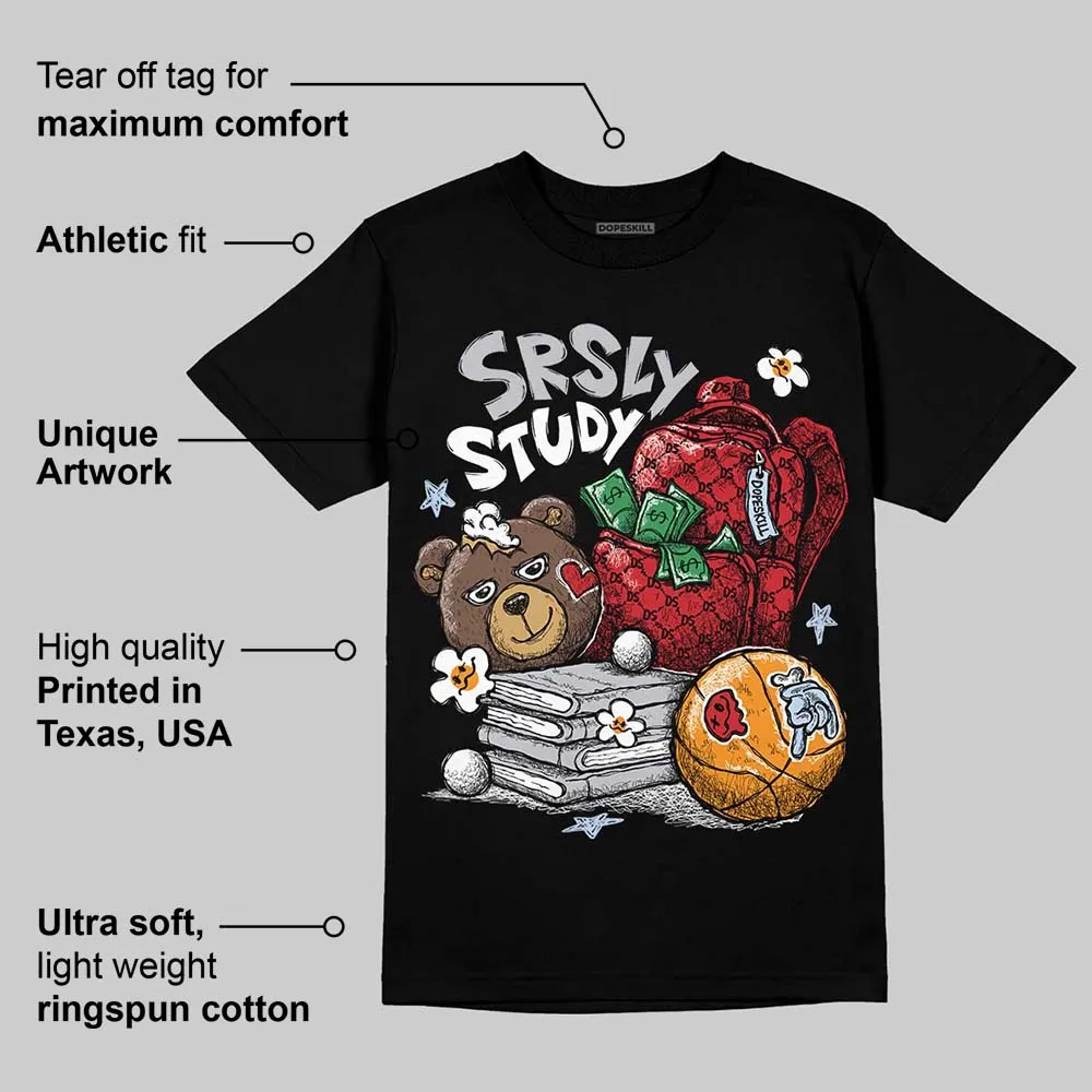 Black Metallic Reimagined 5s DopeSkill T-Shirt SRSLY Study Graphic sold by DopeSkill product image thumbnail 3