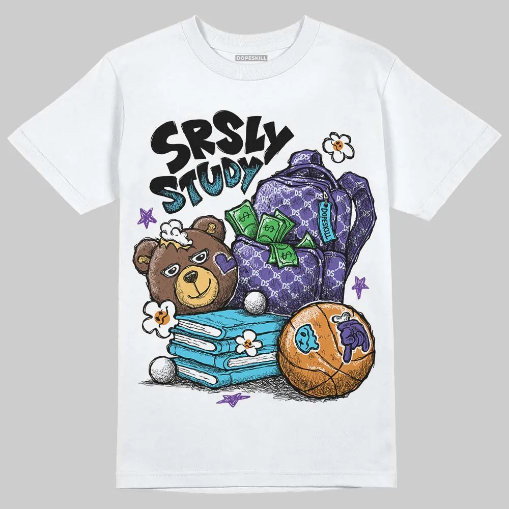 Aqua 6s DopeSkill T-Shirt SRSLY Study Graphic sold by DopeSkill product image thumbnail 2