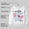 Denim Pink Glow 3s DopeSkill Sweatshirt No Money No Love Typo Graphic sold by DopeSkill