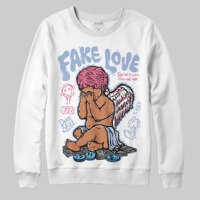 Denim Pink Glow 3s DopeSkill Sweatshirt False Love Graphic sold by DopeSkill