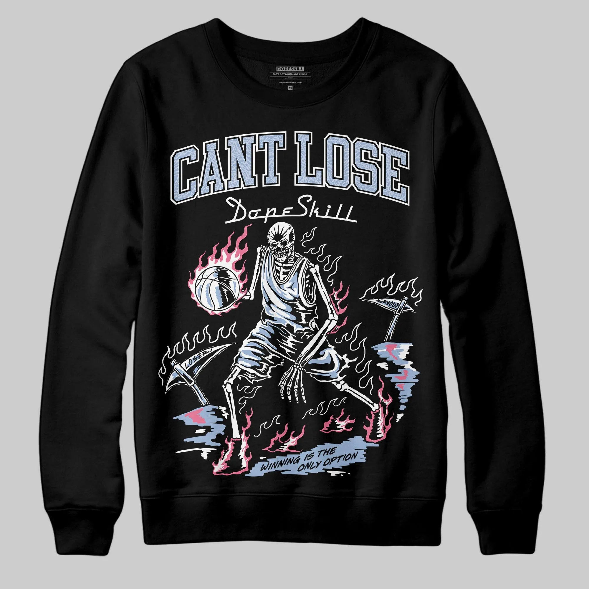 Denim Pink Glow 3s DopeSkill Sweatshirt Cant Lose Graphic sold by DopeSkill product image thumbnail 2