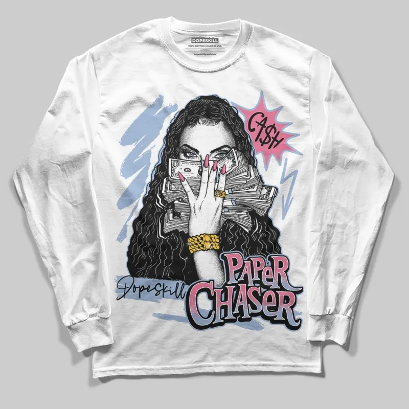 Denim Pink Glow 3s DopeSkill Long Sleeve T-Shirt NPC Graphic sold by DopeSkill