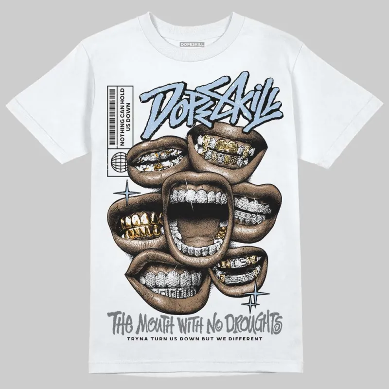 NB 2000 “Silver/Blue” DopeSkill T-Shirt The Mouth With No Droughts Graphic sold by DopeSkill