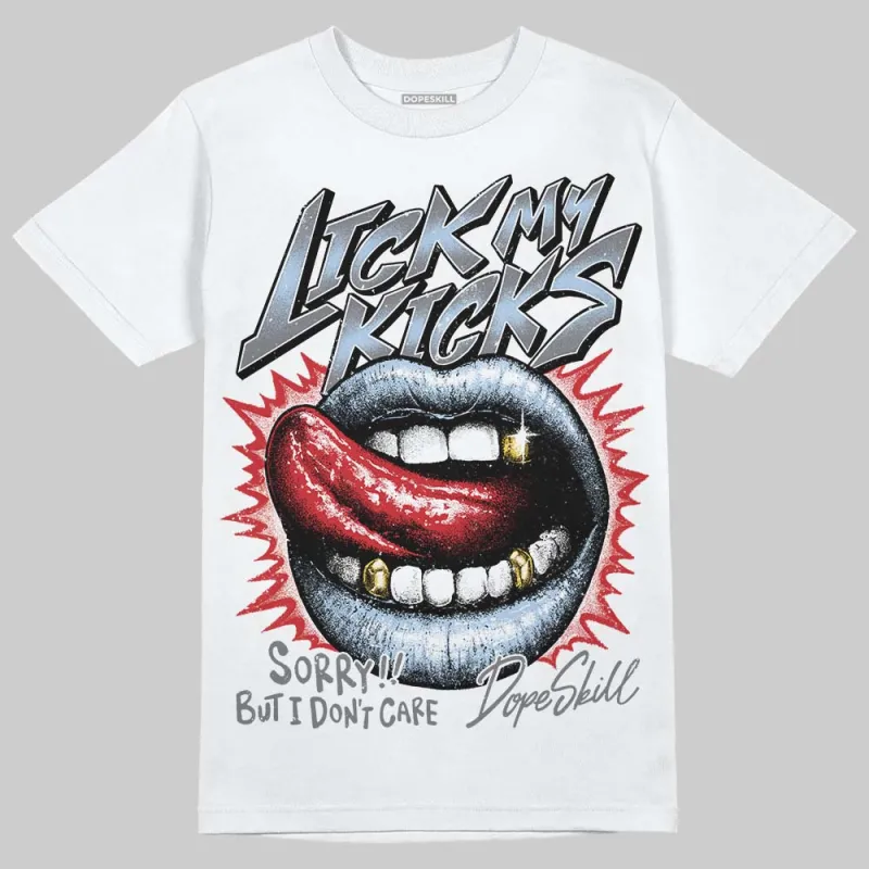 NB 2000 “Silver/Blue” DopeSkill T-Shirt Lick My Kicks Graphic made by DopeSkill