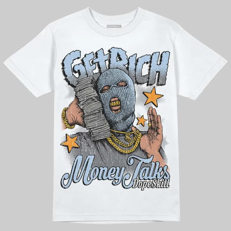 NB 2000 “Silver/Blue” DopeSkill T-Shirt Get Rich Graphic sold by DopeSkill