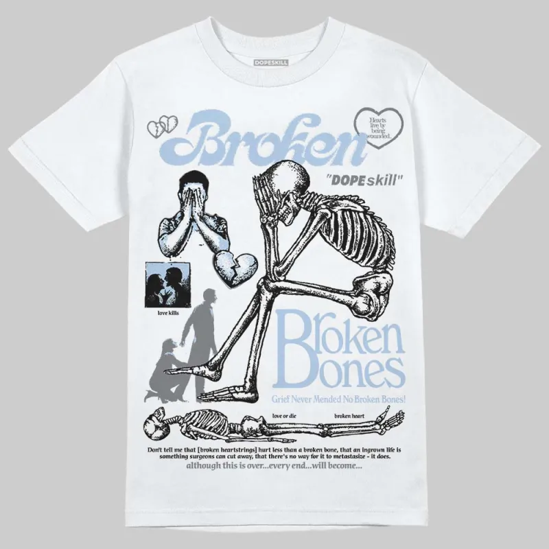 NB 2000 “Silver/Blue” DopeSkill T-Shirt Broken Bones Graphic sold by DopeSkill