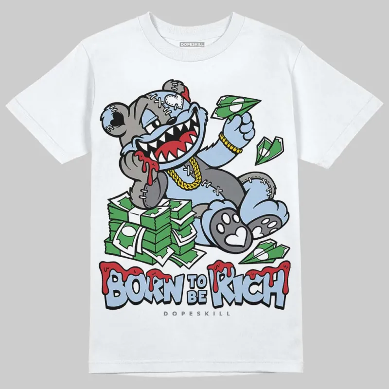 NB 2000 “Silver/Blue” DopeSkill T-Shirt Born To Be Rich Graphic sold by DopeSkill
