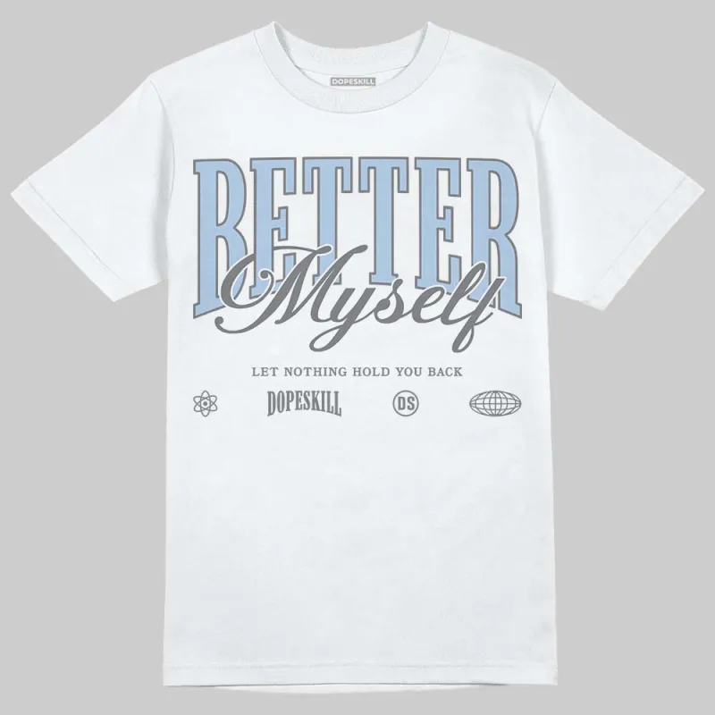 NB 2000 “Silver/Blue” DopeSkill T-Shirt Better Myself Graphic sold by DopeSkill