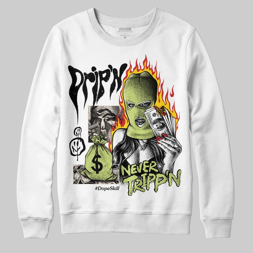 Luminous Green 5s DopeSkill Sweatshirt Drip'n Never Tripp'n Graphic sold by DopeSkill product image thumbnail 2