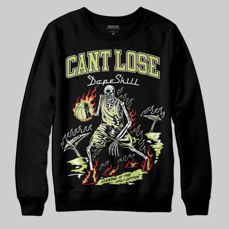 Luminous Green 5s DopeSkill Sweatshirt Cant Lose Graphic sold by DopeSkill