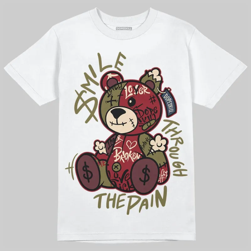 Dunk Dark Team Red/Burgundy Crush DopeSkill T-Shirt Smile Through The Pain Graphic sold by DopeSkill