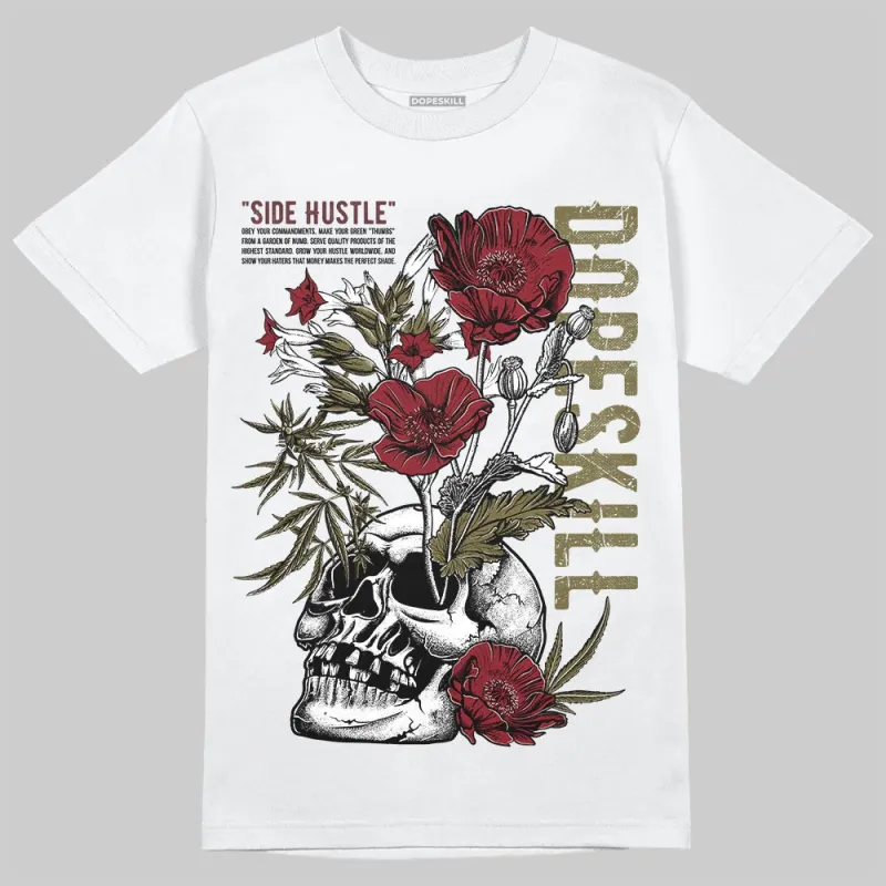 Dunk Dark Team Red/Burgundy Crush DopeSkill T-Shirt Side Hustle Graphic sold by DopeSkill
