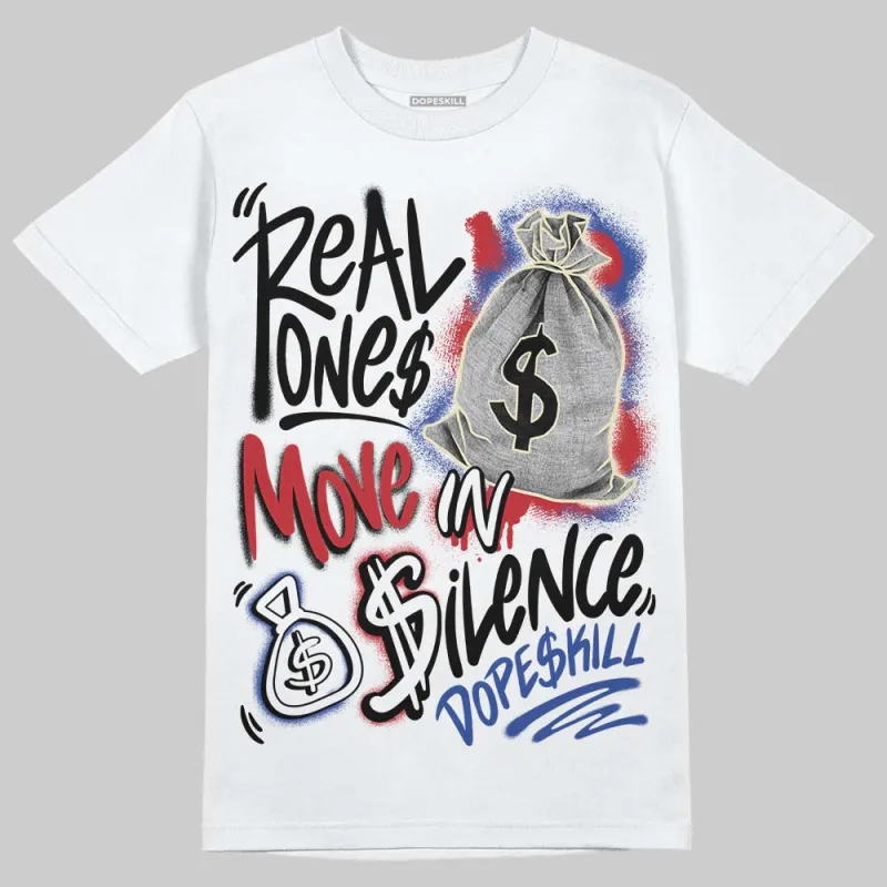 Rare Air 4s DopeSkill T-Shirt Real Ones Move In Silence Graphic sold by DopeSkill