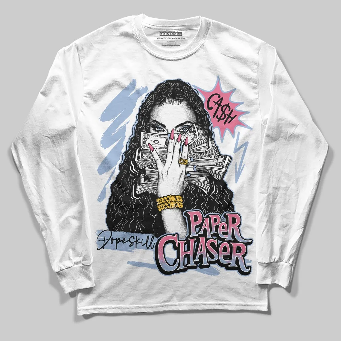 Cobalt Bliss 3s DopeSkill Long Sleeve T-Shirt NPC Graphic sold by DopeSkill