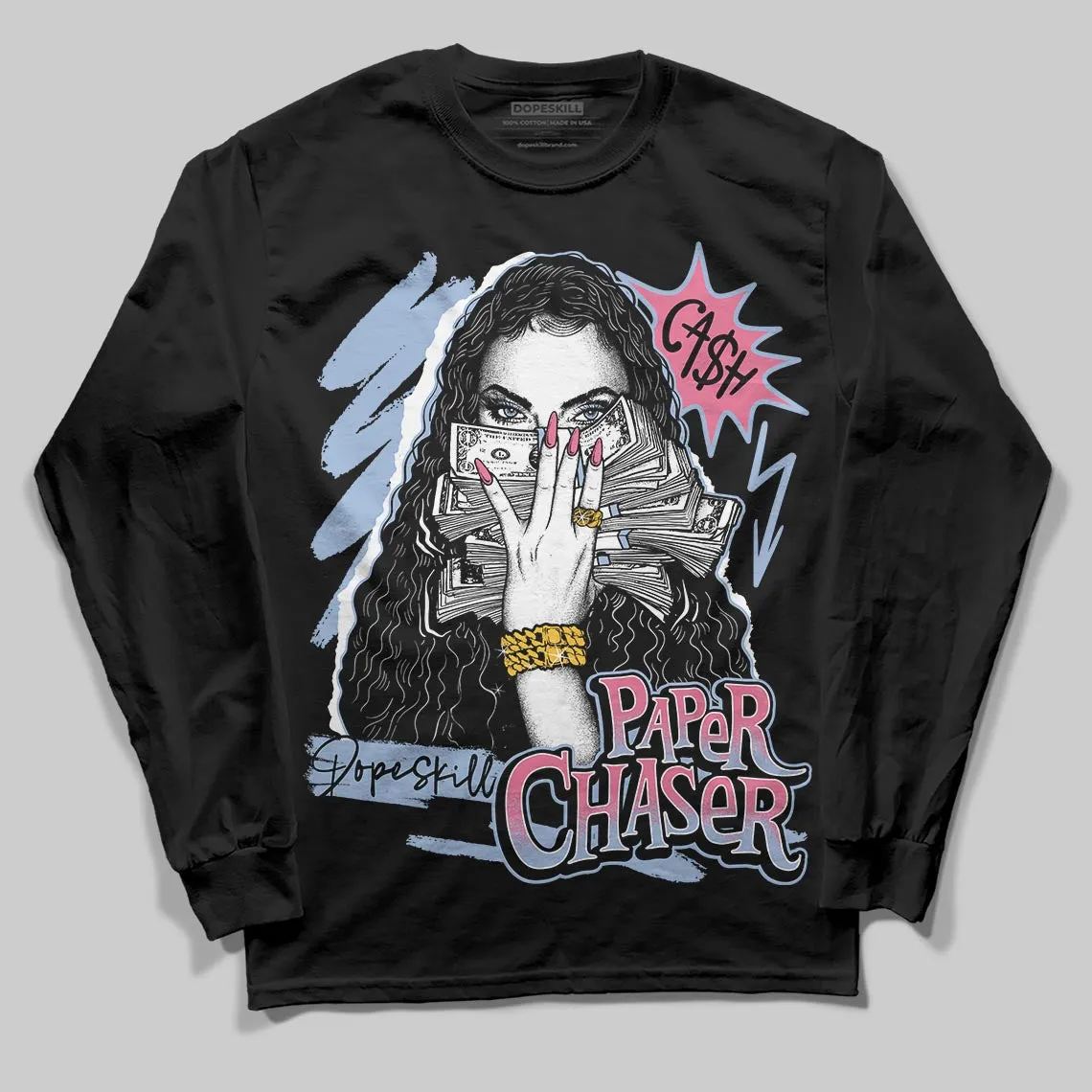 Cobalt Bliss 3s DopeSkill Long Sleeve T-Shirt NPC Graphic sold by DopeSkill product image thumbnail 2