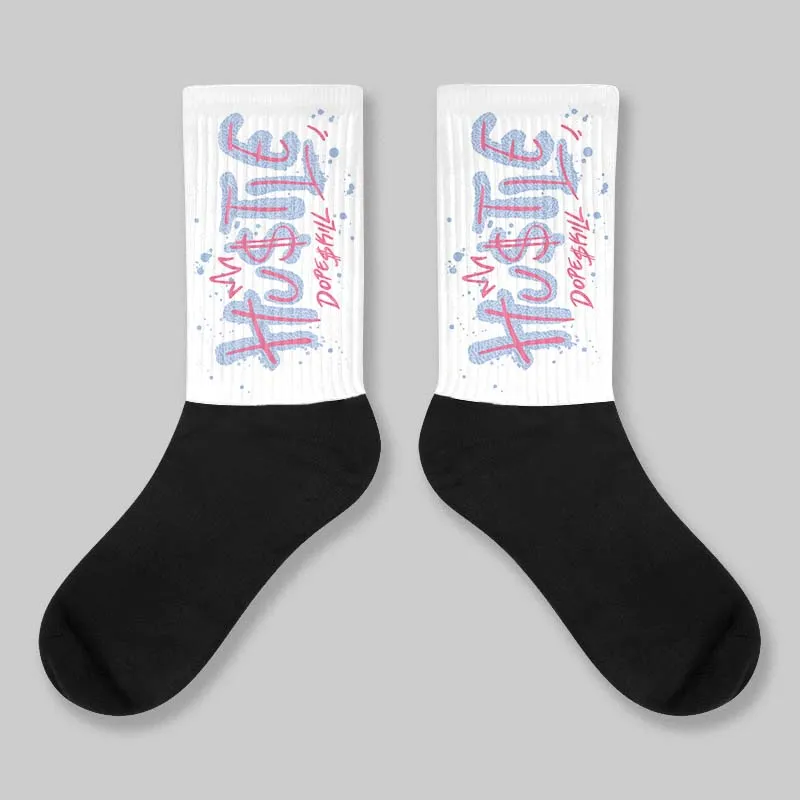 Cobalt Bliss 3s DopeSkill Sublimated Sock Hustle Graphic sold by DopeSkill