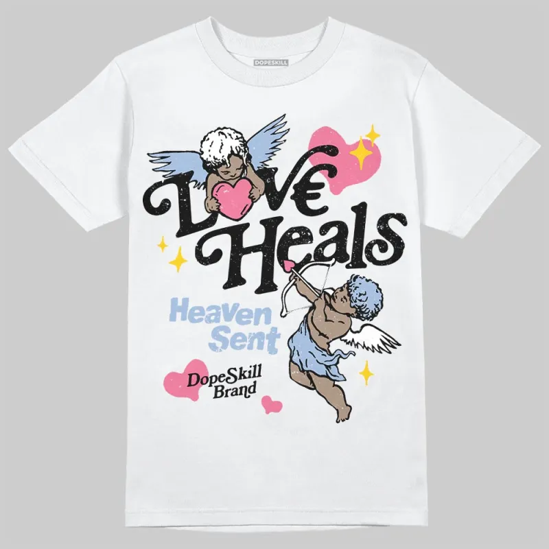 Cobalt Bliss 3s DopeSkill T-Shirt New Love Heals Graphic sold by DopeSkill