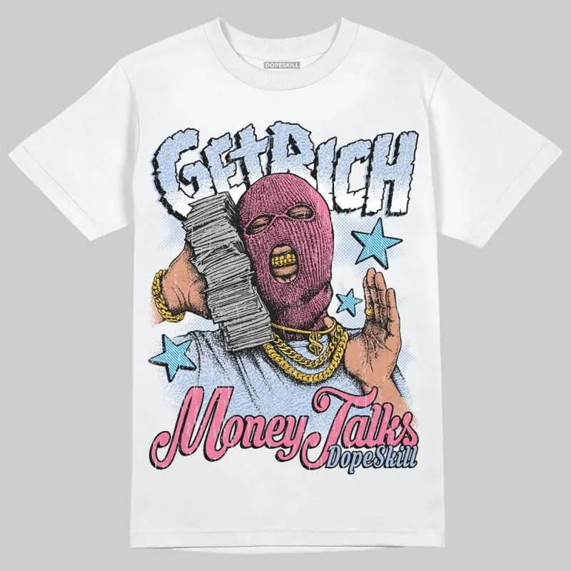 Cobalt Bliss 3s DopeSkill T-Shirt Get Rich Graphic sold by DopeSkill