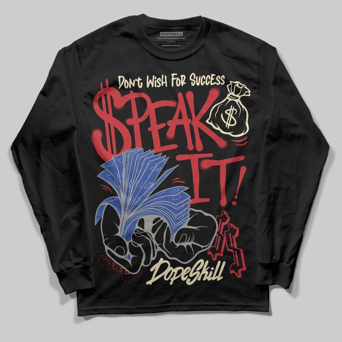 Rare Air 4s DopeSkill Long Sleeve T-Shirt Speak It Graphic sold by DopeSkill product image thumbnail 2