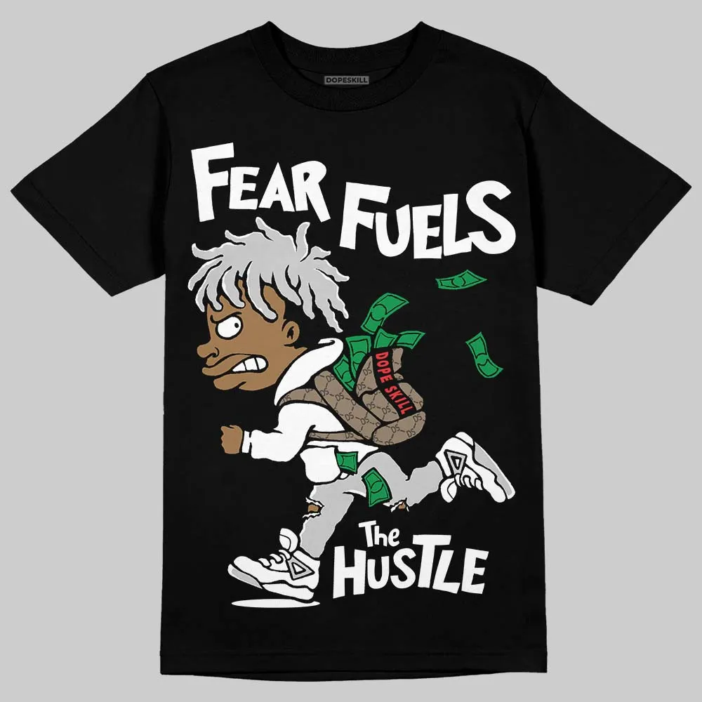 Foamposite One “Triple White” DopeSkill T-Shirt Fear Fuels The Hustle Graphic sold by DopeSkill