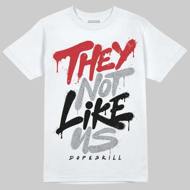 White Cement 4s DopeSkill T-Shirt They Not Like Us Graphic sold by DopeSkill