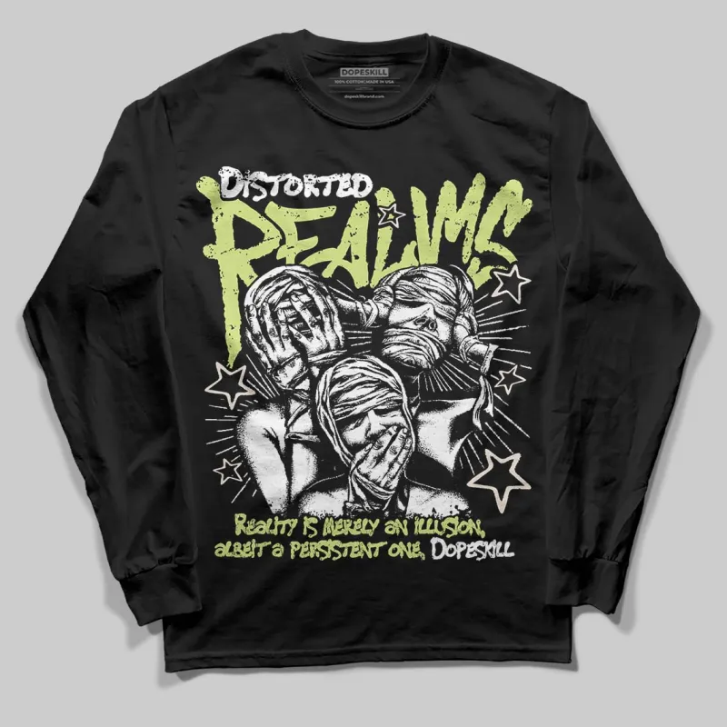 Luminous Green 5s DopeSkill Long Sleeve T-Shirt Distorted Realms Graphic sold by DopeSkill