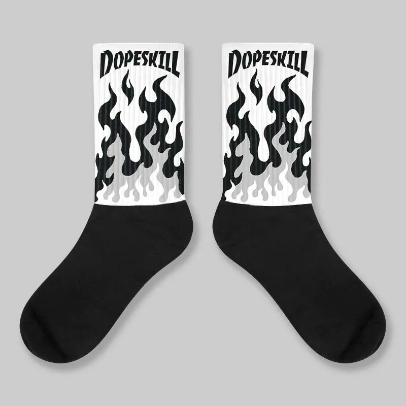 Steel 10s DopeSkill Sublimated Sock FIRE Graphic sold by DopeSkill