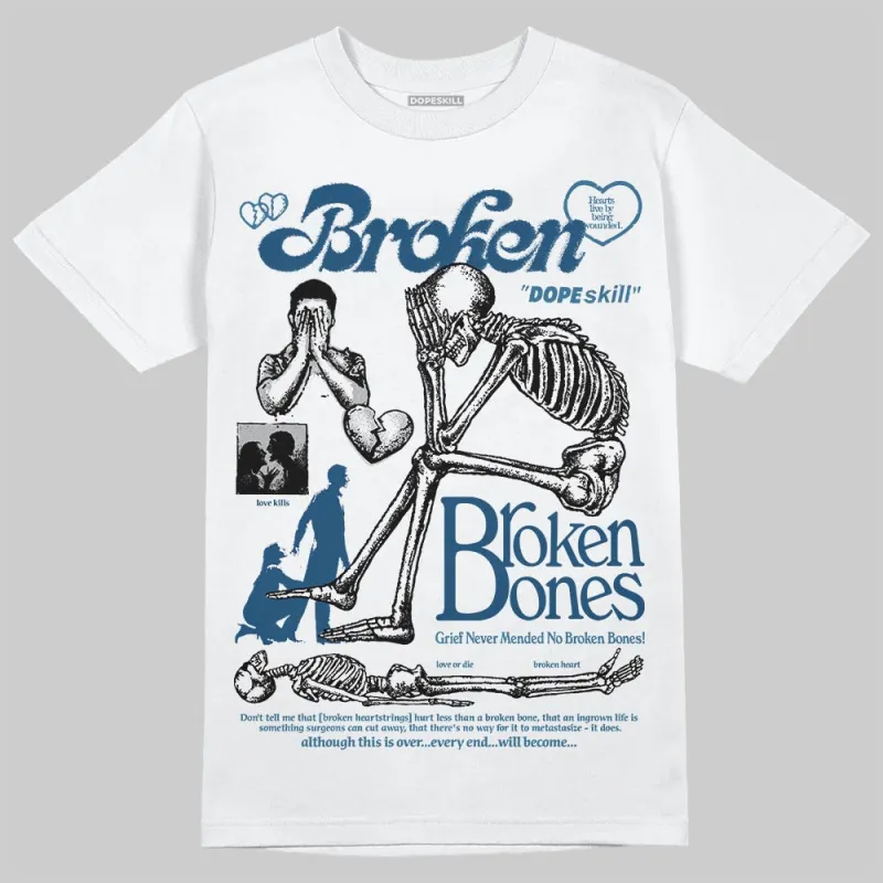 French Blue 12s DopeSkill T-Shirt Broken Bones Graphic sold by DopeSkill