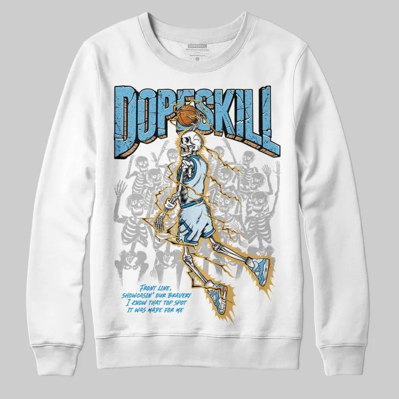 Denim 4s DopeSkill Sweatshirt Thunder Dunk Graphic made by DopeSkill
