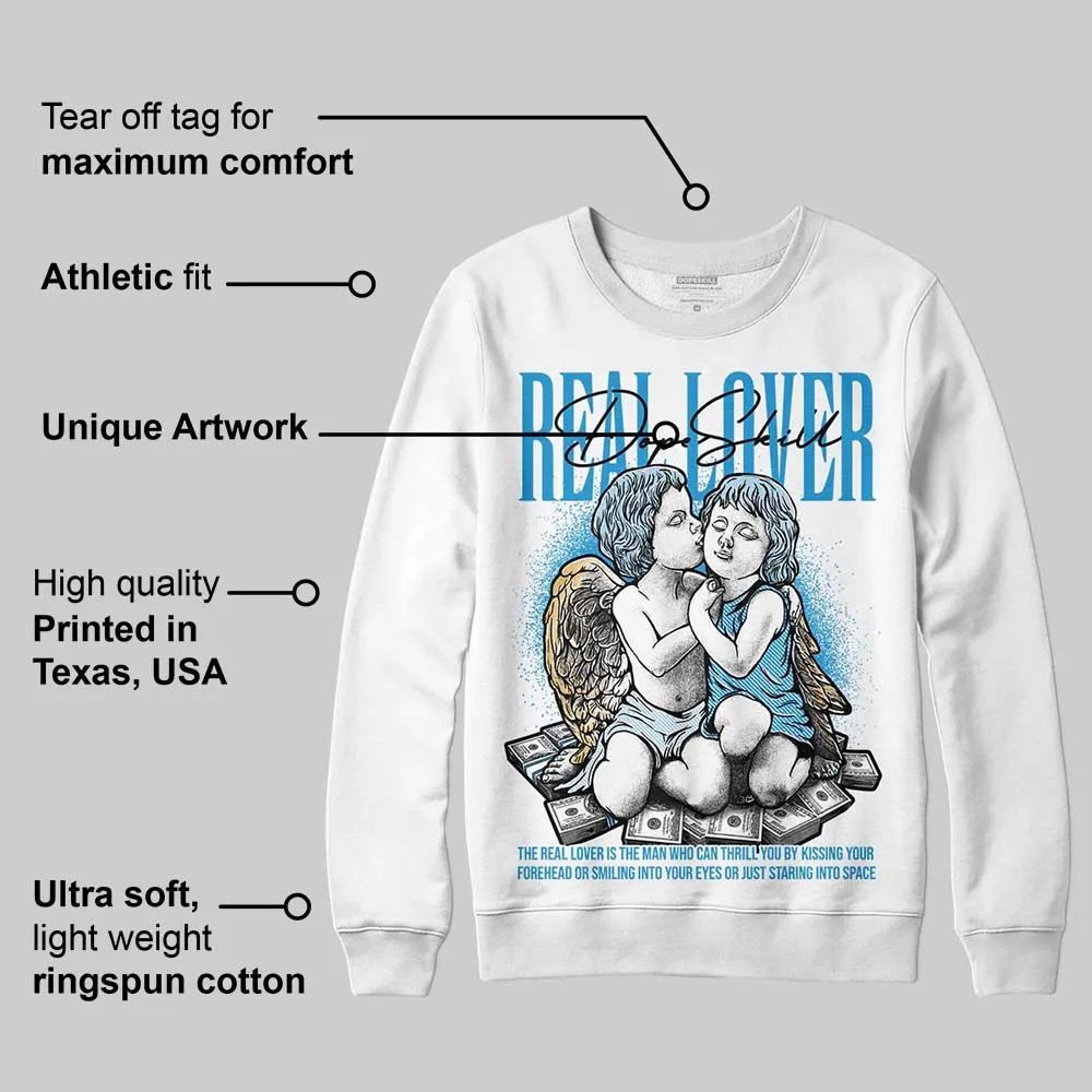 Denim 4s DopeSkill Sweatshirt Real Lover Graphic sold by DopeSkill product image thumbnail 3