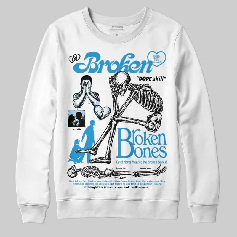 Denim 4s DopeSkill Sweatshirt Broken Bones Graphic sold by DopeSkill
