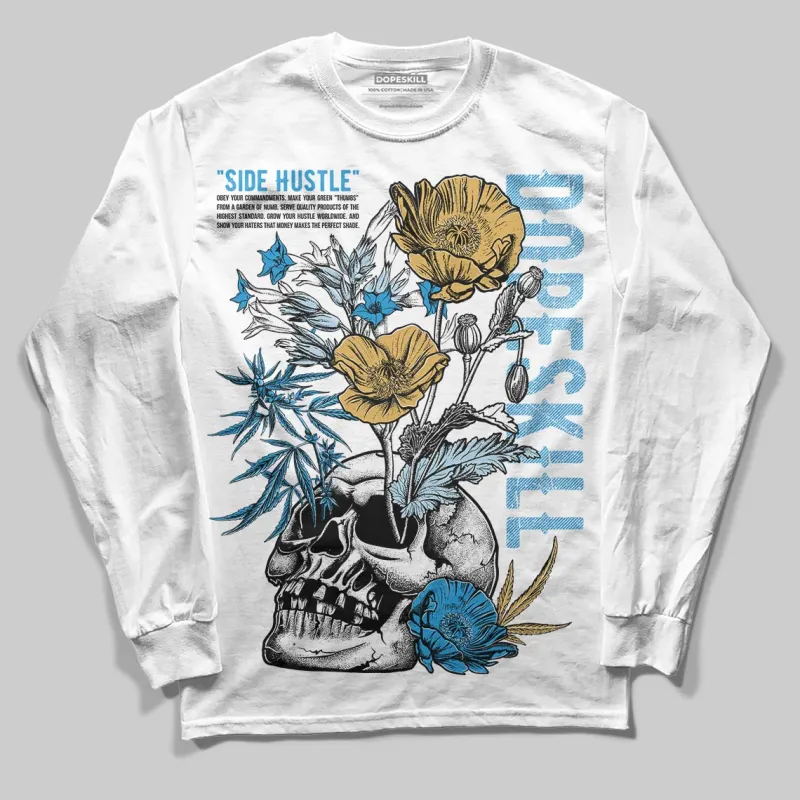 Denim 4s DopeSkill Long Sleeve T-Shirt Side Hustle Graphic sold by DopeSkill