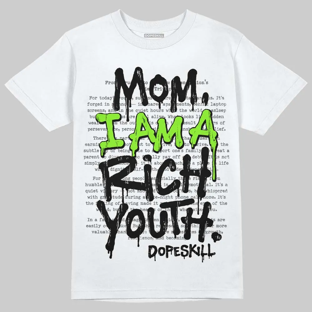 Neon Green Collection DopeSkill T-Shirt Mom, I Am A Rich Youth Graphic sold by DopeSkill product image thumbnail 2