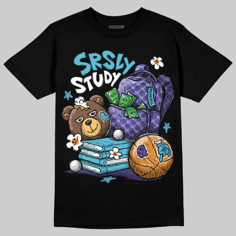 Aqua 8s DopeSkill T-Shirt SRSLY Study Graphic sold by DopeSkill