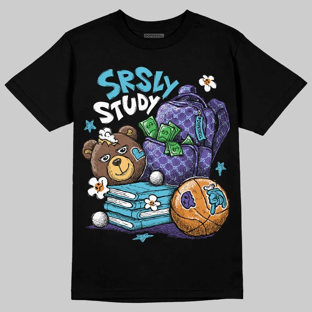 Aqua 8s DopeSkill T-Shirt SRSLY Study Graphic sold by DopeSkill