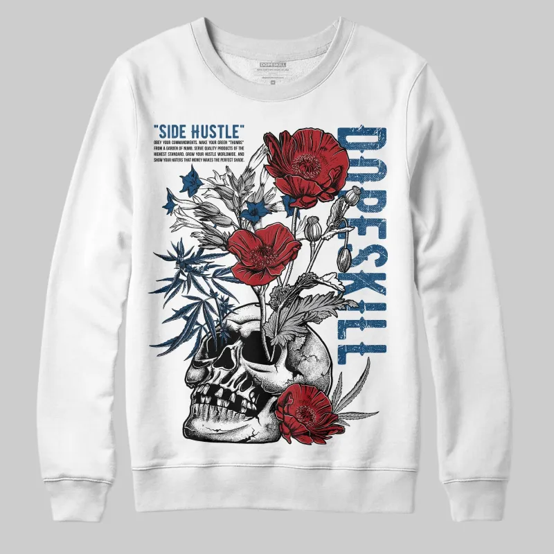 French Blue 12s DopeSkill Sweatshirt Side Hustle Graphic sold by DopeSkill