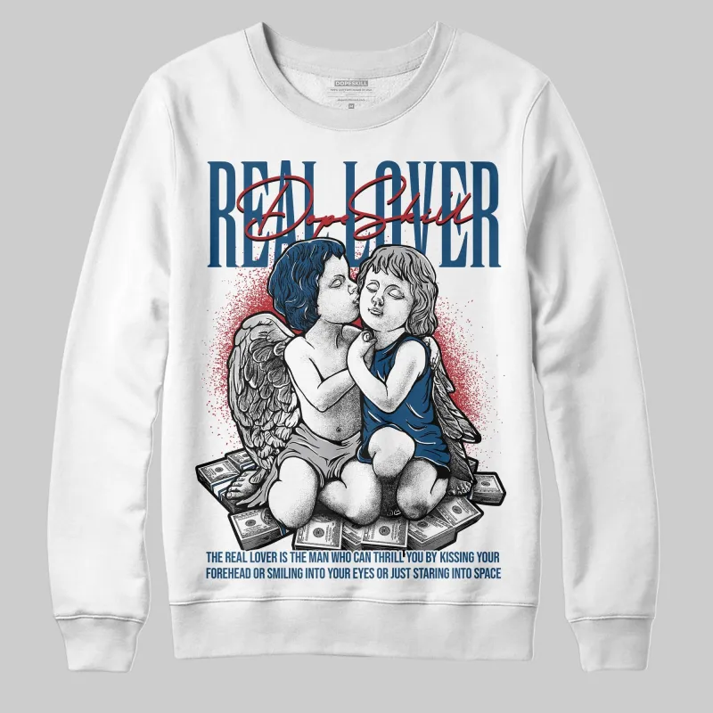 French Blue 12s DopeSkill Sweatshirt Real Lover Graphic sold by DopeSkill