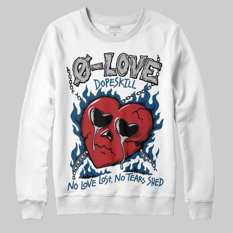French Blue 12s DopeSkill Sweatshirt Crying Heart Graphic sold by DopeSkill